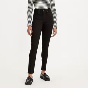 721 High Rise Skinny Jeans Soft Black 28W